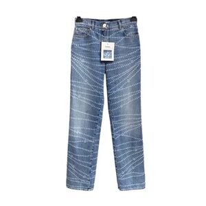 Chanel 25P Jeans - Straight Leg - Blue Size 40